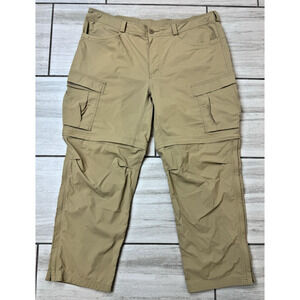 REI Co-op Pants Men 42x30 Beige Khaki Cargo Sahara Convertible UPF 50+‎ Shorts